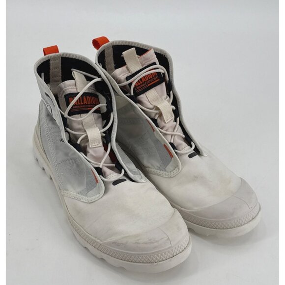 Palladium Pampa Travel Lite Fast Lacing Sneaker Boot Size M 10 W 11.5 White Read - Picture 1 of 12
